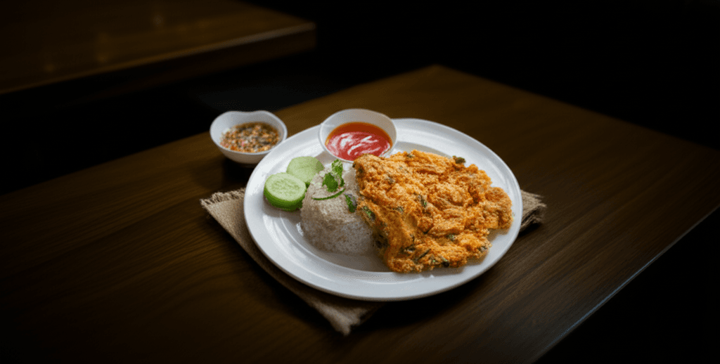 Nasi Telor Crispy